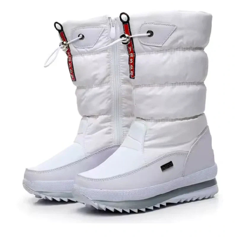 Women's Waterproof Insulated Winter Snow Boots Pull-On