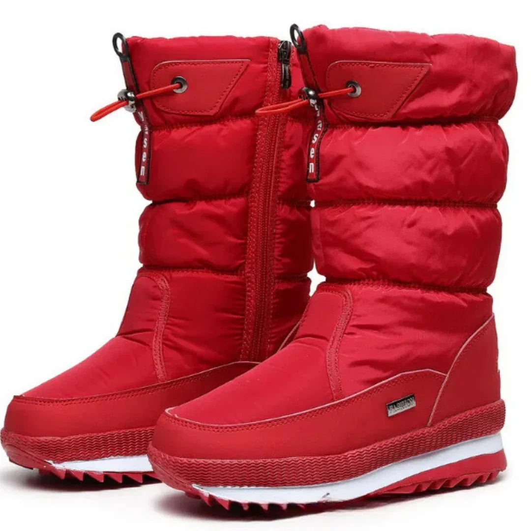 Women's Waterproof Insulated Winter Snow Boots Pull-On