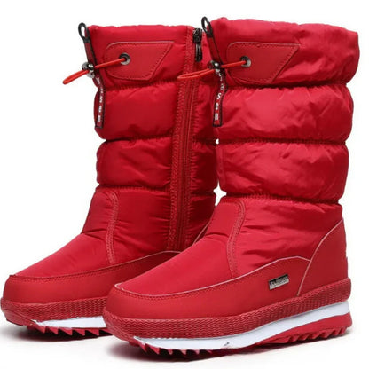 Women's Waterproof Insulated Winter Snow Boots Pull-On
