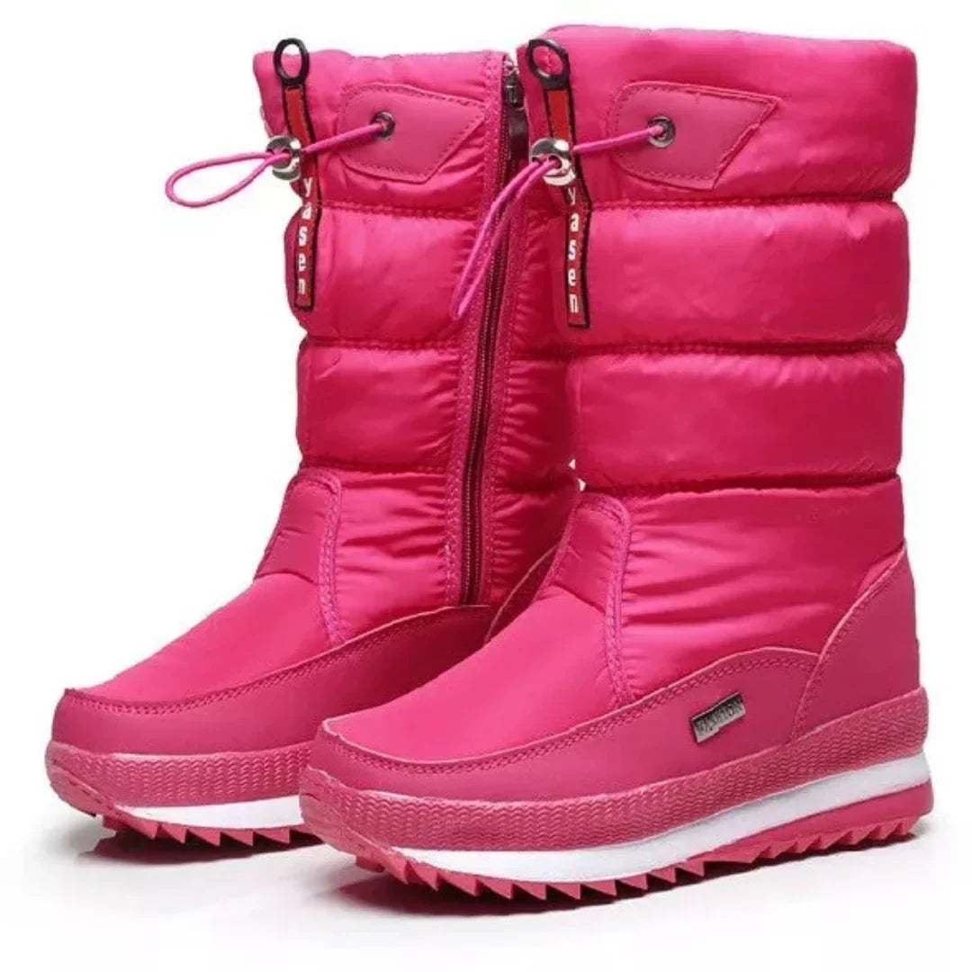 Women's Waterproof Insulated Winter Snow Boots Pull-On