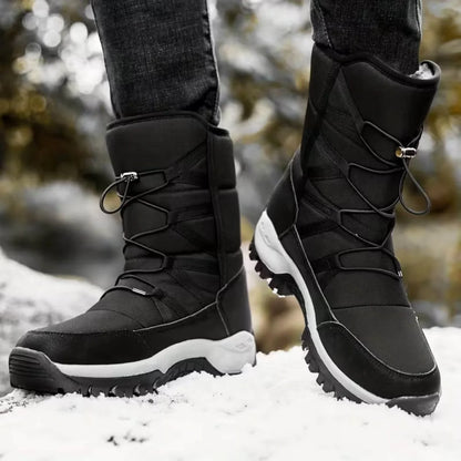Women's Snow Boots Waterproof Lace-Up Winter