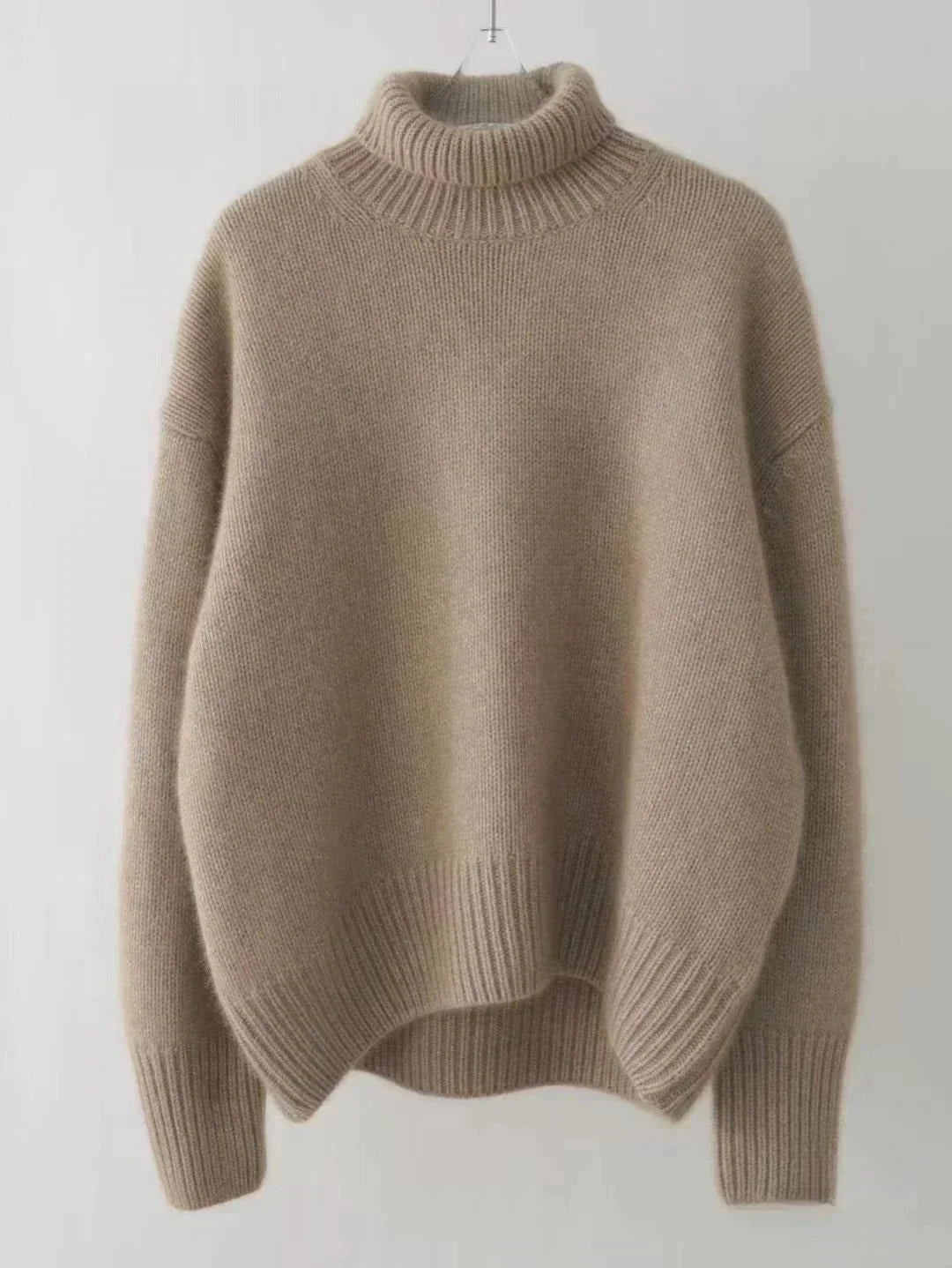 Women's Ribbed Turtleneck Sweater – Long Sleeve