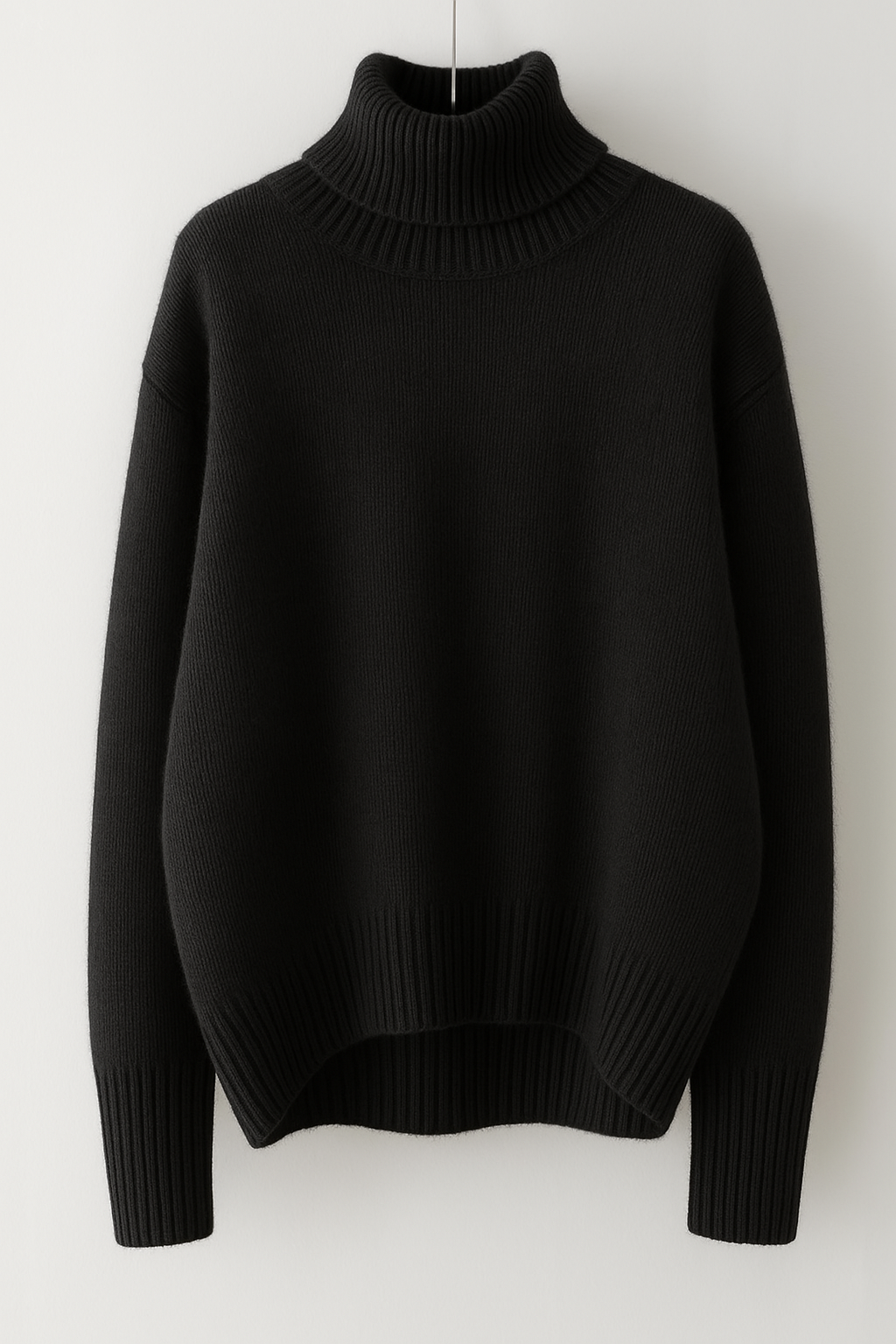 Women's Ribbed Turtleneck Sweater – Long Sleeve