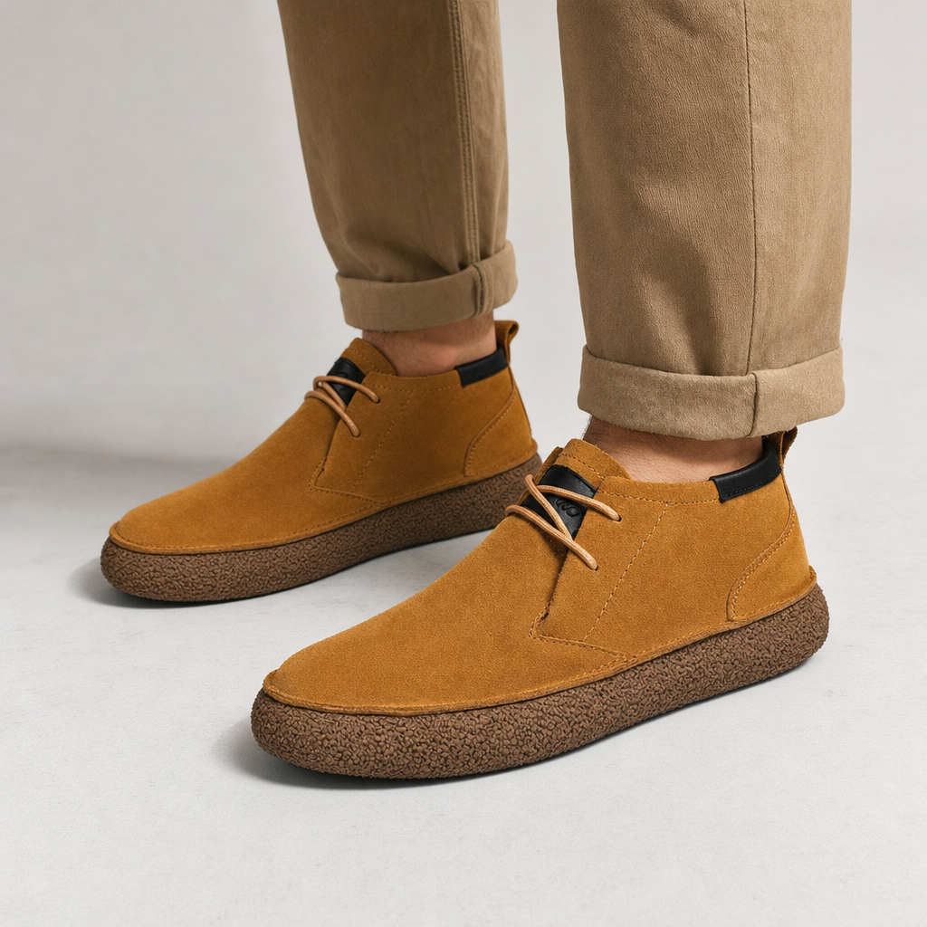 Men's Suede Loafers - Casual Slip On Shoes