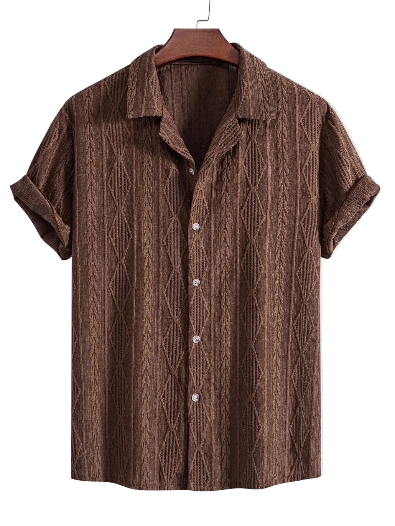 Textured Camp Collar Shirt – Effortless Relaxed Summer Style