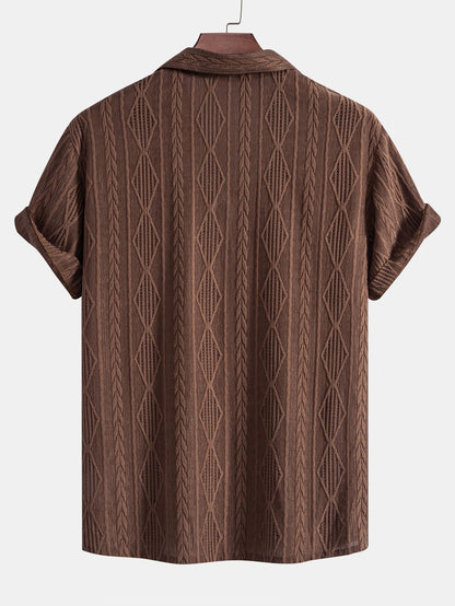 Textured Camp Collar Shirt – Effortless Relaxed Summer Style