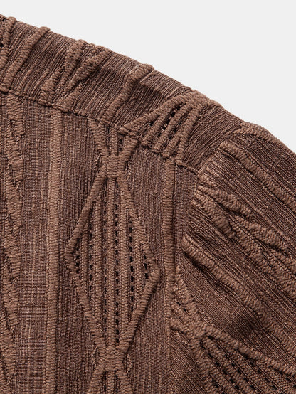 Textured Camp Collar Shirt – Effortless Relaxed Summer Style