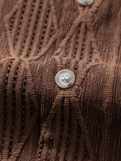 Textured Camp Collar Shirt – Effortless Relaxed Summer Style