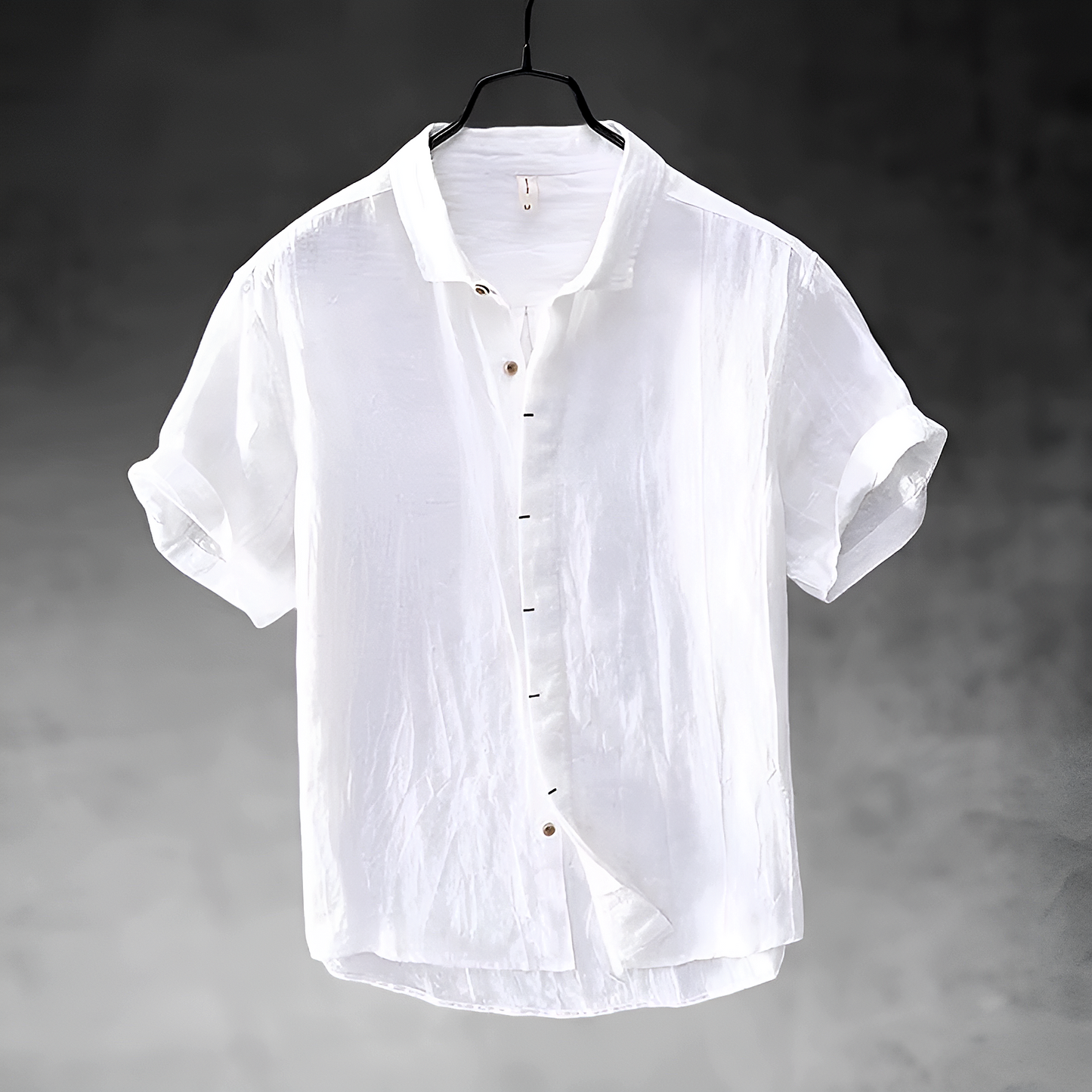 Ulysses | Men's Denim High-Waist Casual Short Sleeve Shirt with Button Front