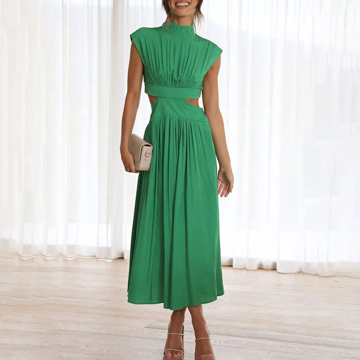 Waverie | Halter Neck Dress Women with Elegant Summer Fashion