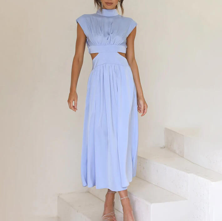 Waverie | Halter Neck Dress Women with Elegant Summer Fashion