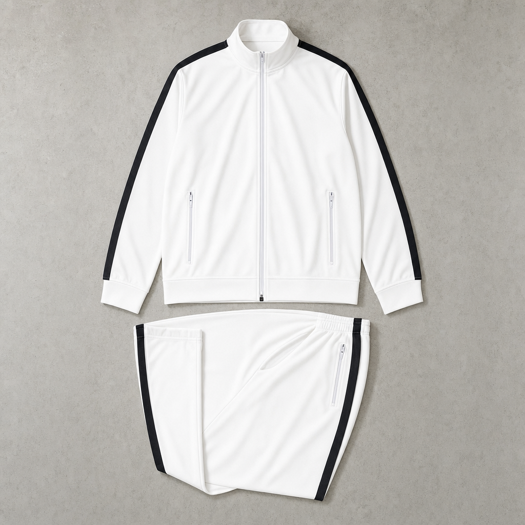 Men's Full Zip Track Set - Casual Jacket and Pants
