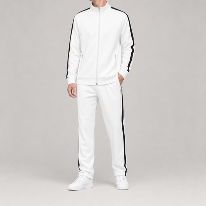 Men's Full Zip Track Set - Casual Jacket and Pants