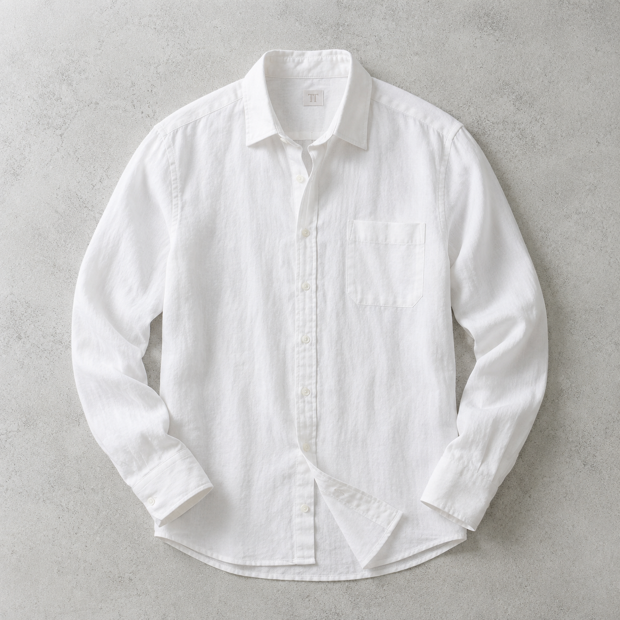 Men's Linen Shirt - Relaxed Fit Casual Summer Button Down