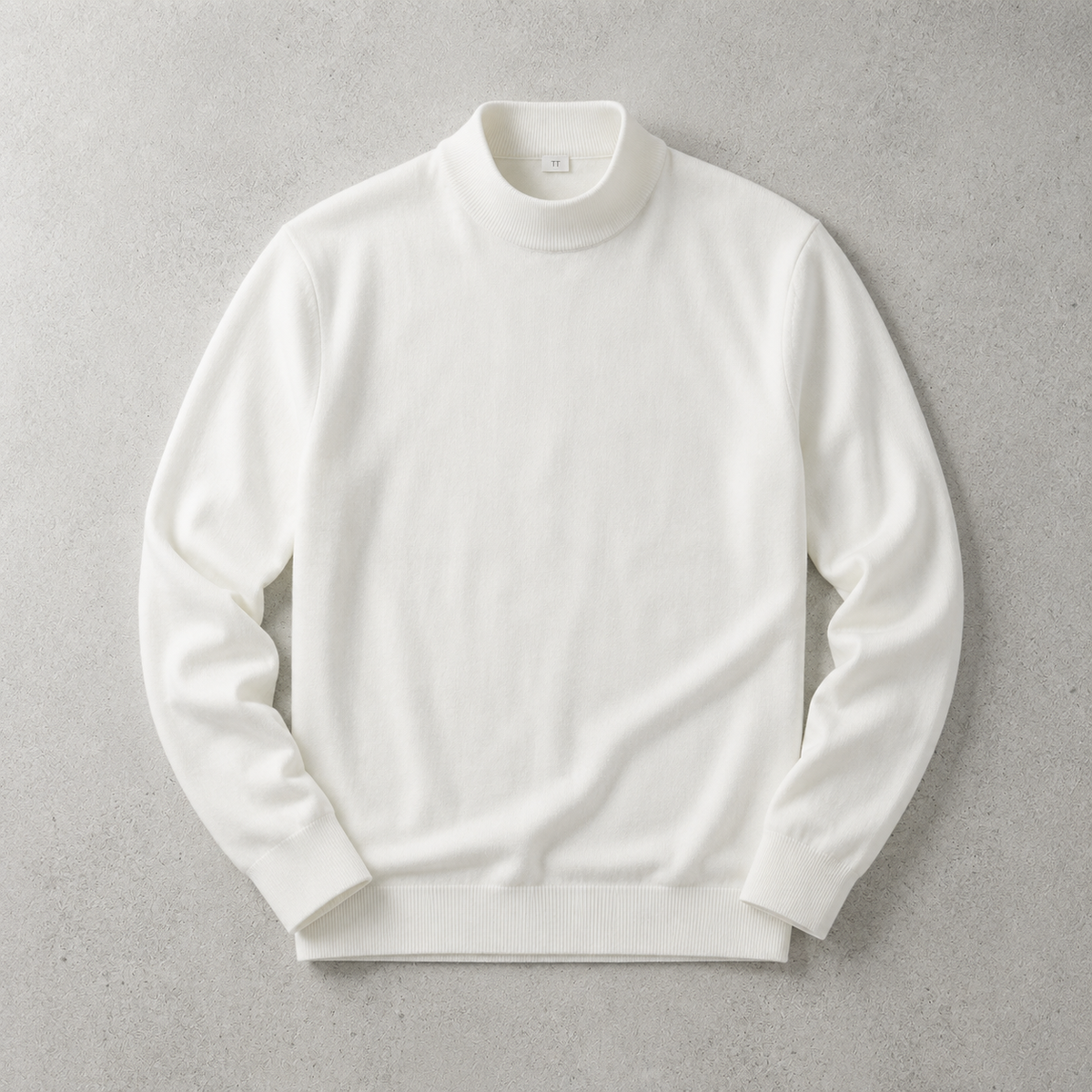 Men's Mock Neck Sweater - Knit Casual Pullover