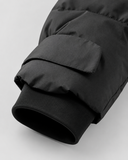 Women's Puffer Jacket - Hooded Belted Fitted Waist