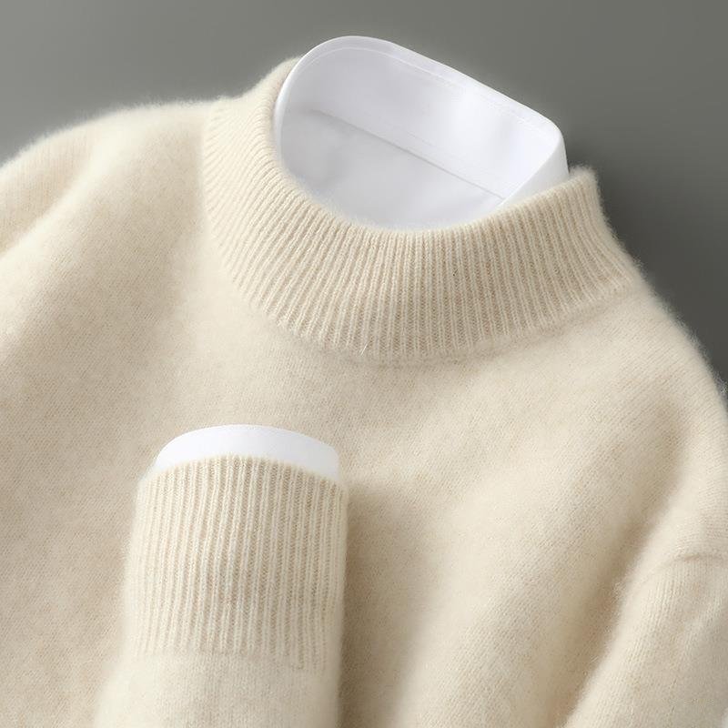 Women's Mock Neck Knit Sweater – Long Sleeve