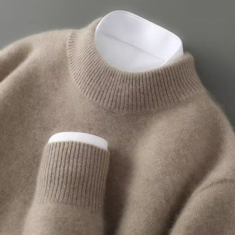 Women's Mock Neck Knit Sweater – Long Sleeve