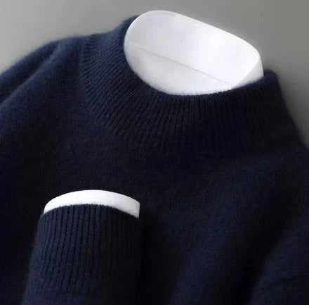 Women's Mock Neck Knit Sweater – Long Sleeve