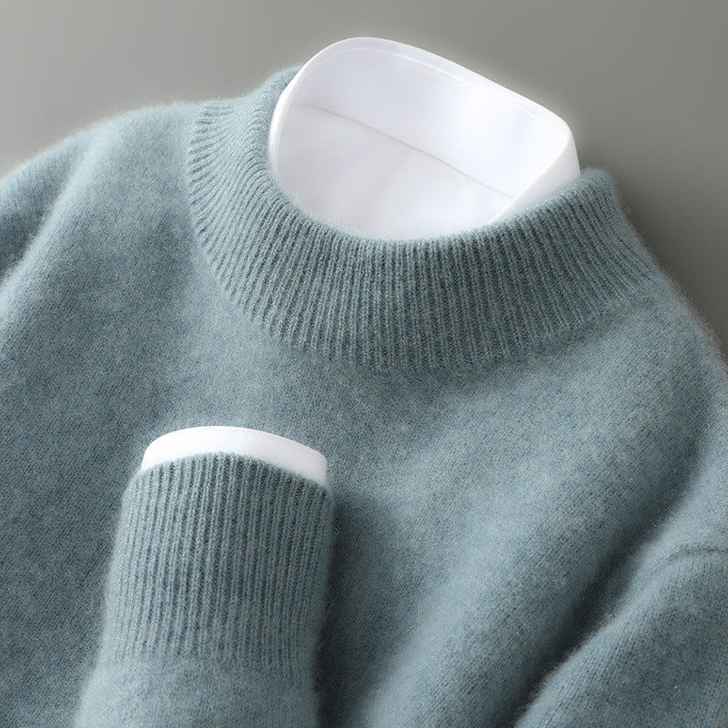Women's Mock Neck Knit Sweater – Long Sleeve