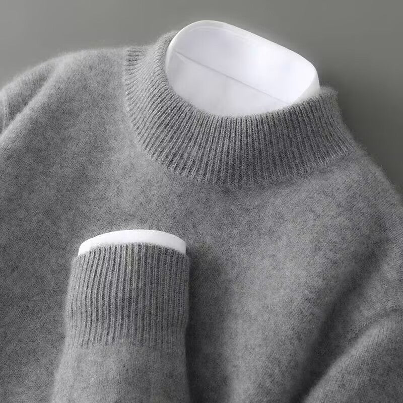 Women's Mock Neck Knit Sweater – Long Sleeve