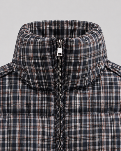Women's Puffer Coat - Quilted Winter Jacket with Funnel Neck