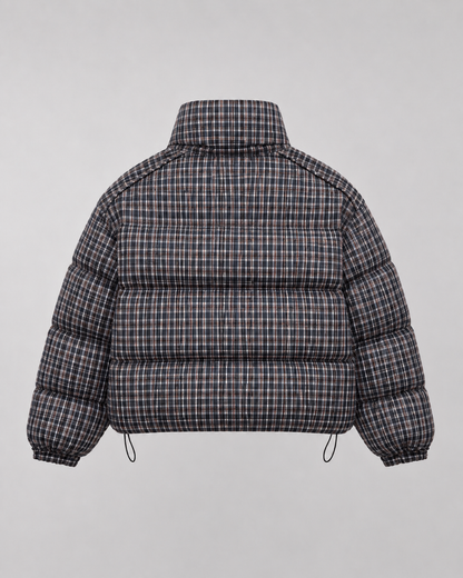 Women's Puffer Coat - Quilted Winter Jacket with Funnel Neck