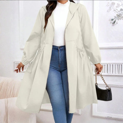 Women’s Plus Size Hooded Coat - Zip Up Winter Jacket