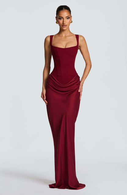 Olyssiae | Sculpted Summer Maxi Dress Women Elegant Fit