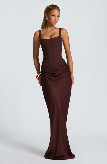 Olyssiae | Sculpted Summer Maxi Dress Women Elegant Fit