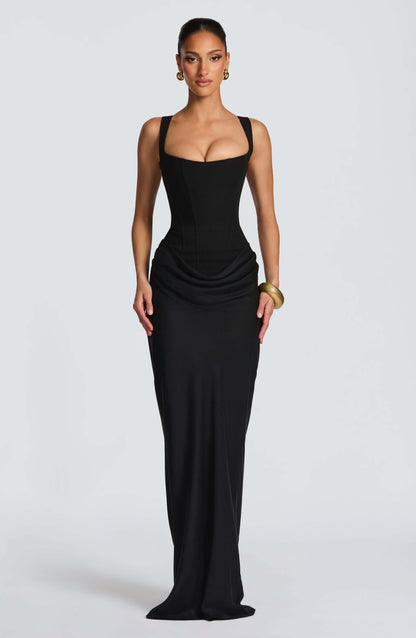 Olyssiae | Sculpted Summer Maxi Dress Women Elegant Fit