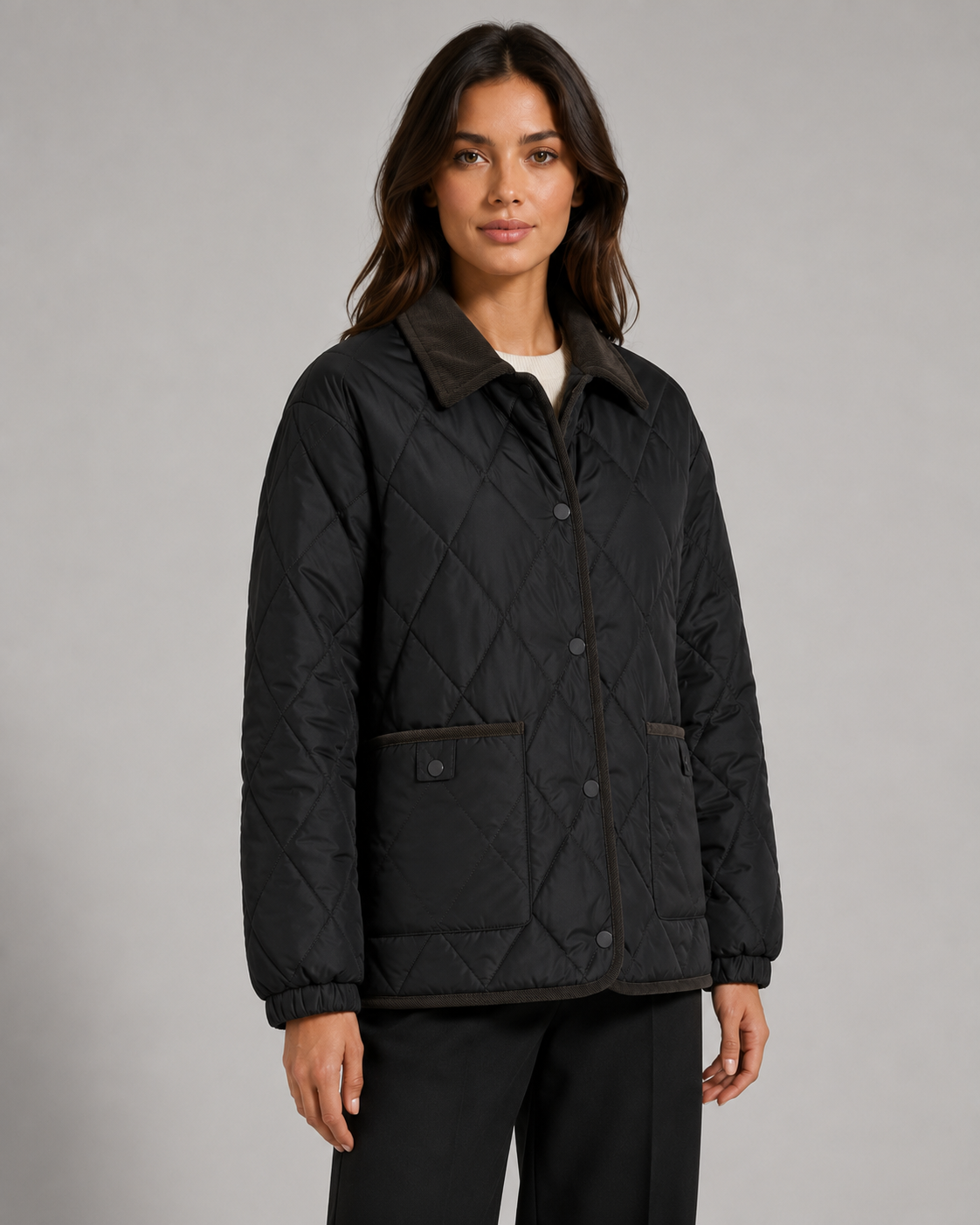 Women's Quilted Jacket - Lightweight Puffer Winter Coat