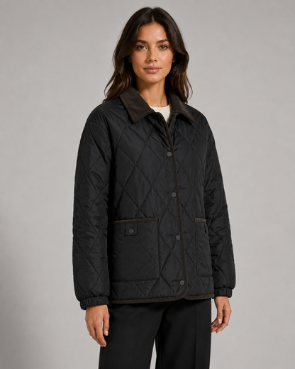 Women's Quilted Jacket - Lightweight Puffer Winter Coat