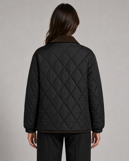 Women's Quilted Jacket - Lightweight Puffer Winter Coat