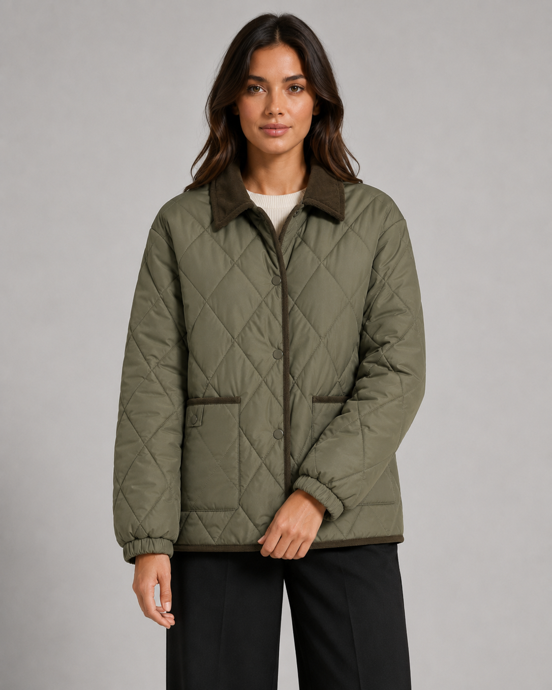 Women's Quilted Jacket - Lightweight Puffer Winter Coat