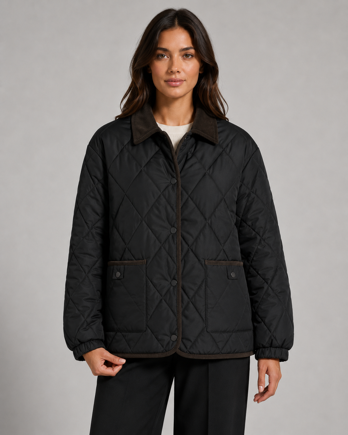 Women's Quilted Jacket - Lightweight Puffer Winter Coat