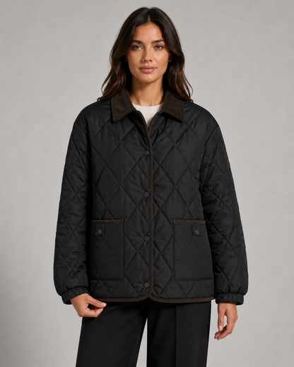 Women's Quilted Jacket - Lightweight Puffer Winter Coat