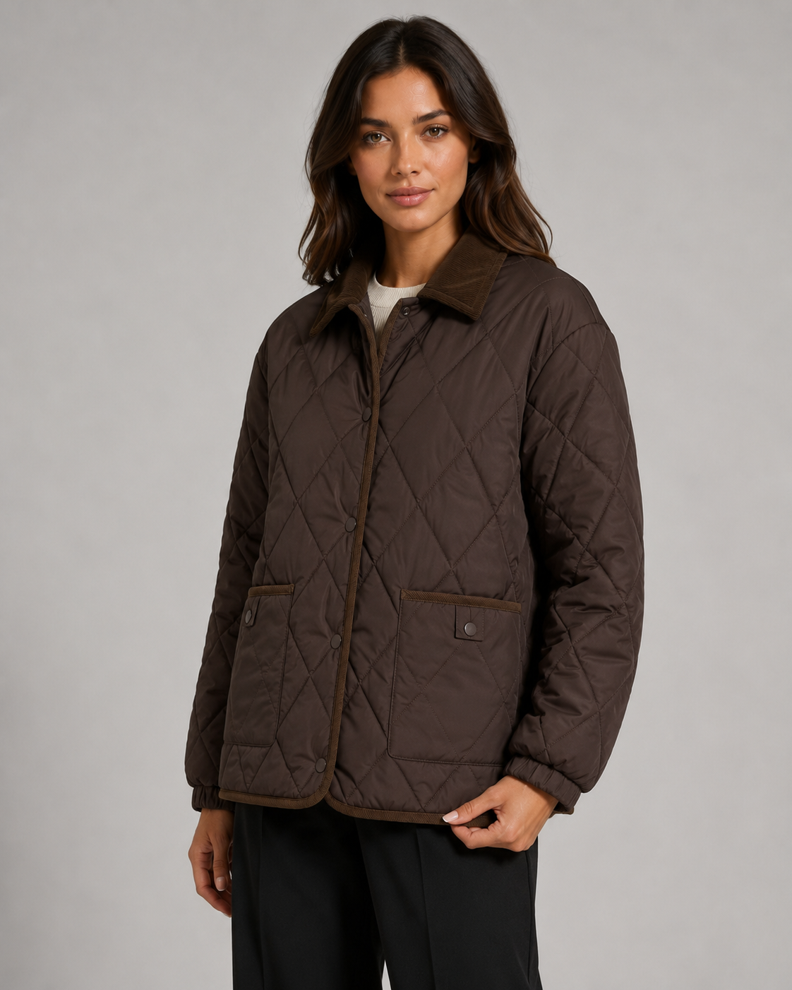 Women's Quilted Jacket - Lightweight Puffer Winter Coat