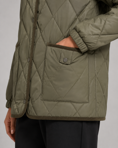 Women's Quilted Jacket - Lightweight Puffer Winter Coat
