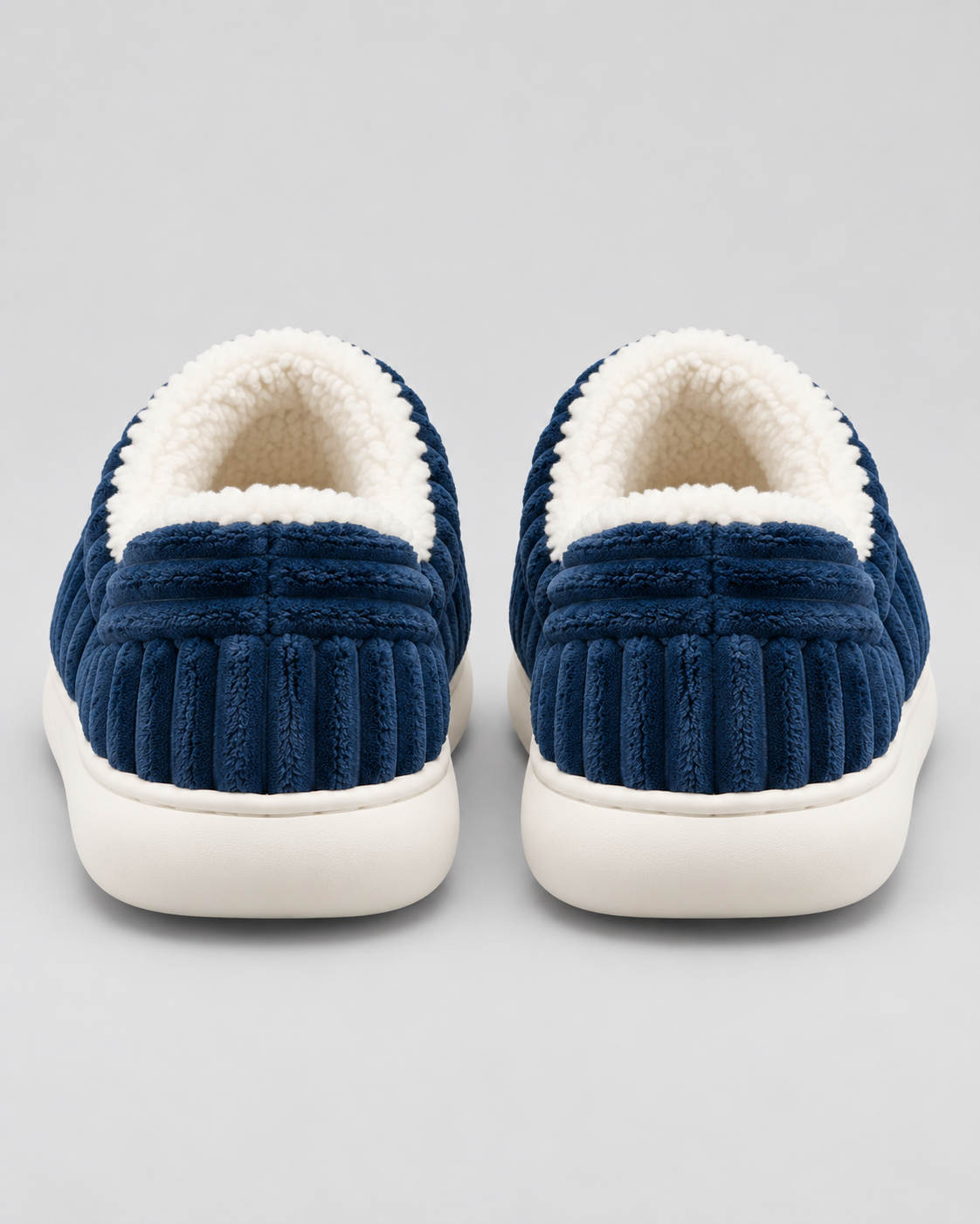 Women's Fleece Lined Slippers - Closed Toe Thick Sole