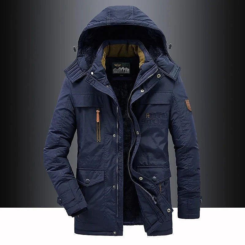 Women's Quilted Insulated Parka – Hooded with Faux Fur Trim