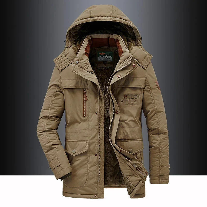 Women's Quilted Insulated Parka – Hooded with Faux Fur Trim