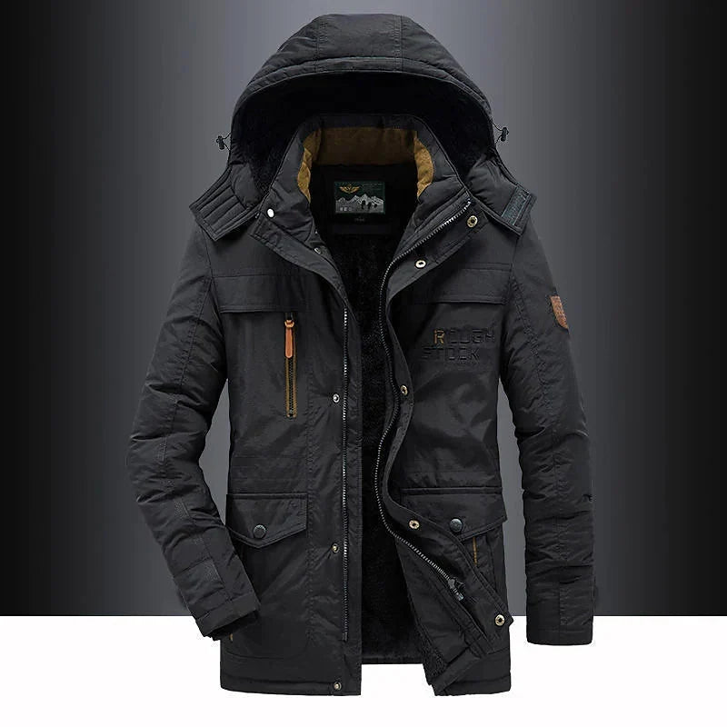 Women's Quilted Insulated Parka – Hooded with Faux Fur Trim