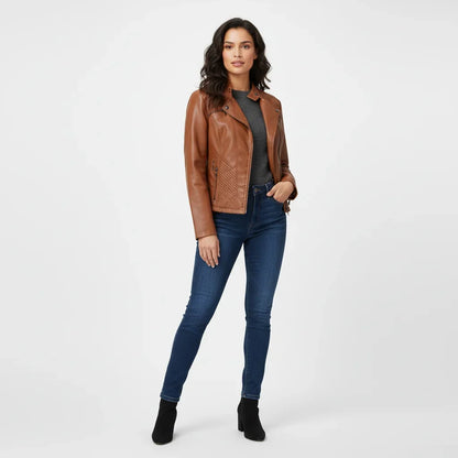 Women's Quilted Winter Coat - Hooded Longline Zip Up Jacket