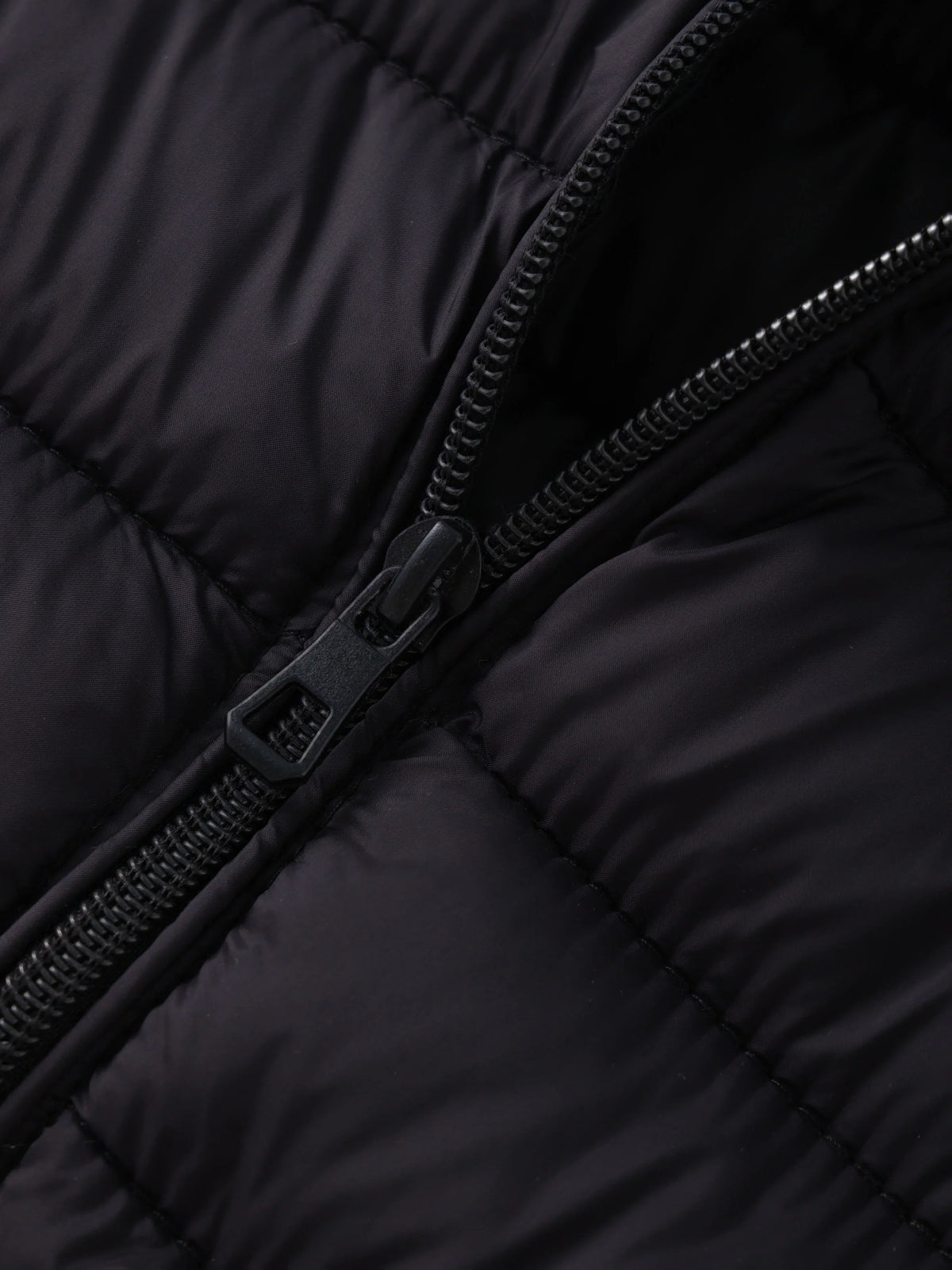 Women's Lightweight Puffer Jacket – Stand Collar Zip-Up