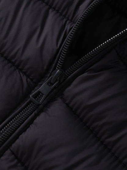 Women's Lightweight Puffer Jacket – Stand Collar Zip-Up