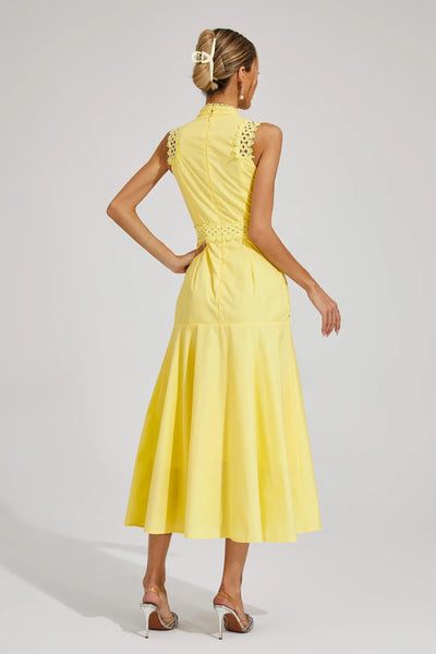 Anouk | Flowy Midi Wedding Guest Dress for Garden Celebrations