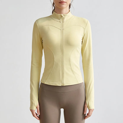 Women's Fitted Sport Jacket - Zip Up Long Sleeve