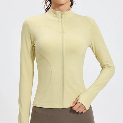Women's Fitted Sport Jacket - Zip Up Long Sleeve