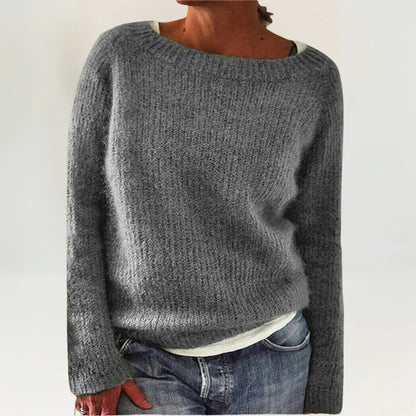 Women's Textured Knit Sweater – Long Sleeve